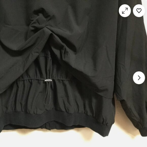 Calvin Klein Women Plus Size 3X 4X Black Windbreaker Jacket Lined Zip Stretch S - Picture 7 of 9